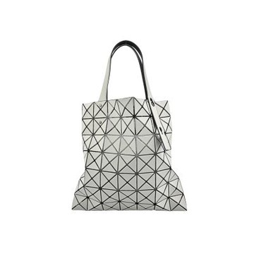 ISSEY MIYAKE 三宅一生 BAOBAO LUCENT MATTE霧面三角格7x7手提包 (淺灰色)
