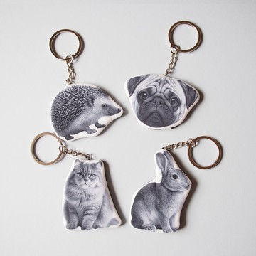 寵物仿真造型鑰匙圈訂製  載具客製鑰匙圈