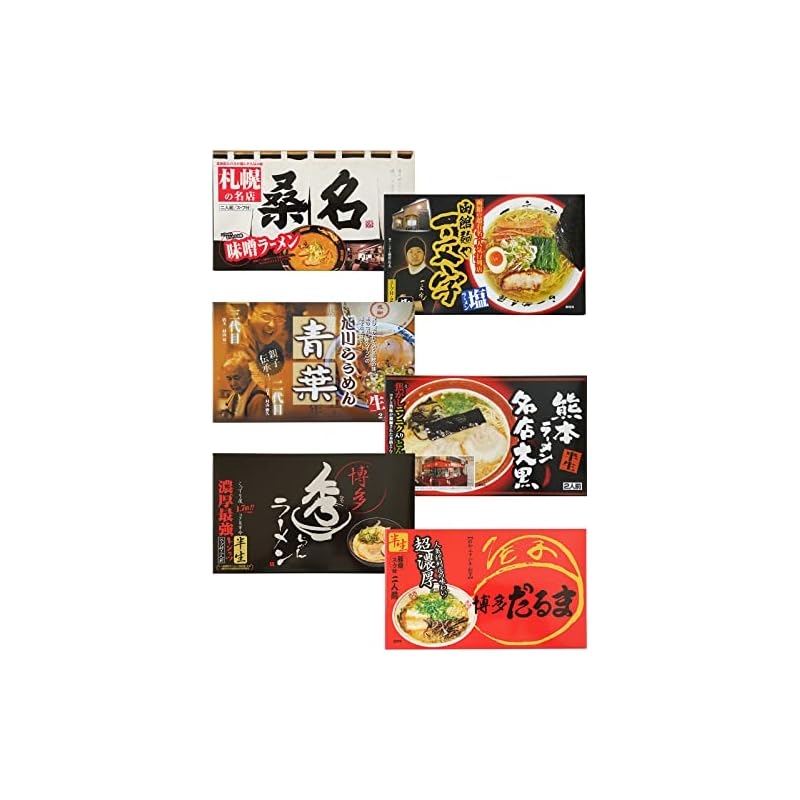 アイランド食品 九州＆北海道ご当地ラーメン6店舗12食詰め合わせセット(青葉 桑名 一文字 大黒 秀ちゃん だるま) お誕生日 お中元 父の日