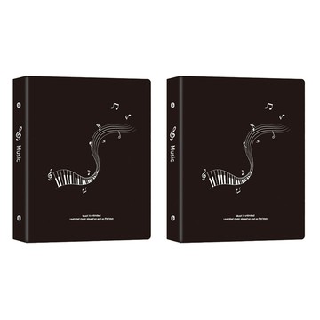 珠友文化 A5 空夾 20孔  絲滑琴音 黑色  2入