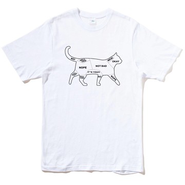 Cat Petting 短袖T恤 2色 貓咪撫摸注意事項文青禮物毛小孩 現貨