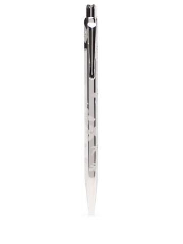 Caran d'Ache - floral-pattern ballpoint pen - unisex - Palladium - One Size - Silver