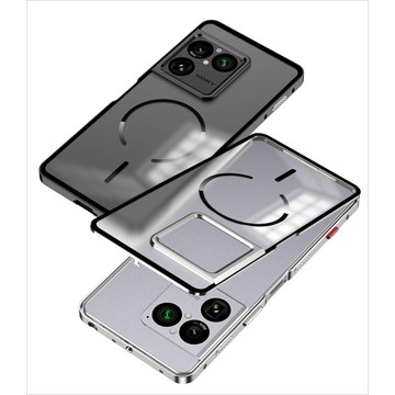 彈力卡扣鎖 金屬防爆邊框 內嵌式磁吸 索尼Xperia 1VIII 8代 磨砂單面後蓋 手機殼