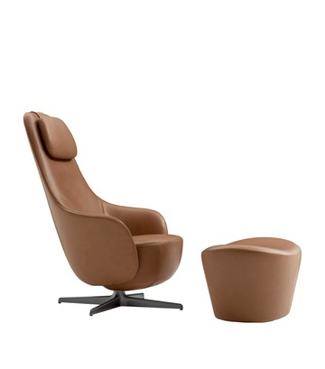 B & B Italia Harbor Laidback Armchair and Footstool