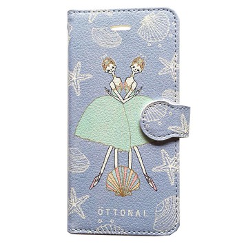 (iPhone) Sea and Pearl 筆記本型智能手機殼