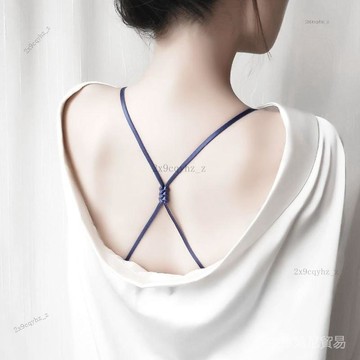 ✨可開發票#美背胸罩內衣帶肩帶外露夏季性感隱形文胸帶子防滑交叉百搭一字領#免運費