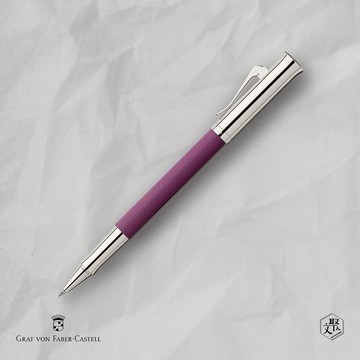 【Graf von Faber-Castell】 繩紋飾 鋼珠筆-藍紫 VIP刻字服務 (原廠正貨)