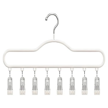 MUAN 長方形不鏽鋼加厚8夾曬衣夾  1個  白色