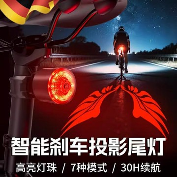 【智能剎車感應】自行車尾燈 騎行尾燈 山地車尾燈 公路車尾燈 兒童自行車燈 防水高亮 多模式閃爍 夜騎安全警示 智能剎車感應