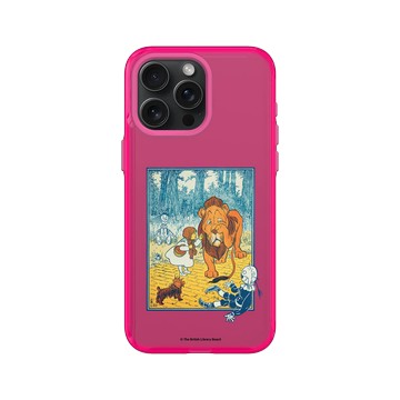 iPhone 15 Pro Max Clear 粉漾桃 - The British Library - 新綠野仙蹤 - 膽小的獅子