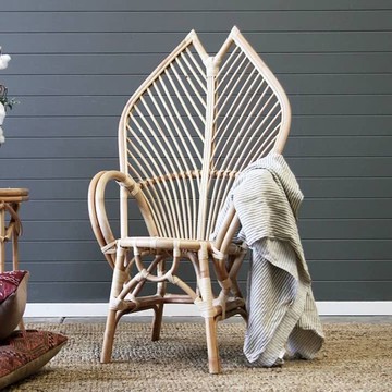 免運費/開發票 真藤民宿酒店花店陽臺庭院椅子復古天然手工藤條編織單人椅藤椅搖