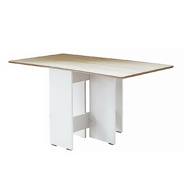 【RICHOME】 芙迭可延伸餐桌木紋+白