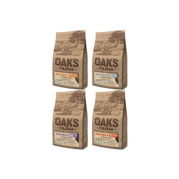OAKS FARM歐克斯農場-天然無穀 犬飼料 12kg(購買第二件贈送寵物玩具x1包)