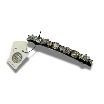 COMPLEX BIZ 彈簧夾系列  水晶  黑底