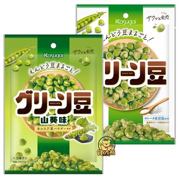 *貪吃熊* 日本  kasugai 春日井 豆果子 山葵味 鹽味 春日井豆果子