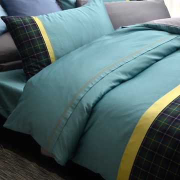 Caliphil 美國精梳300織純棉加大雙人被套/里茲