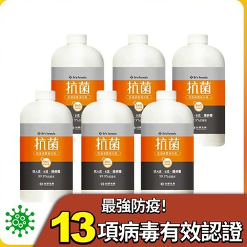 Dr's Formula抗菌防護噴霧大瓶裝補充瓶(1kg)*6入