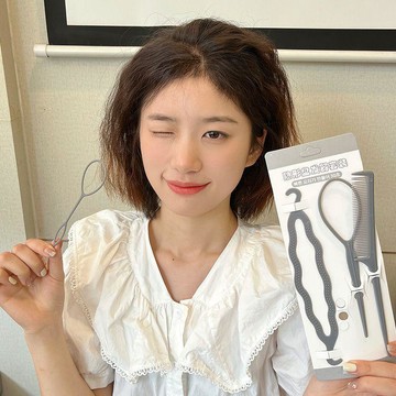 懶人扎頭髮神器 拉髮針 拉髮器 扎頭髮穿發器 兒童盤發器 造型寶寶扎髮套裝