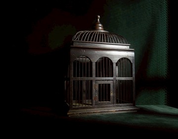 【老時光 OLD-TIME】早期二手歐美風格木製鳥籠擺飾