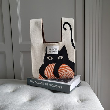 泰國Maison De Auri Meow 喵喵 厚針織 Mini 小提包