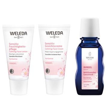 德國原廠版 Weleda 薇蕾德 杏仁保養系列 保濕霜30ml/面霜30ml/面油50ml 保養 保濕 附發票【心心哈德】現貨 全館499超取免運｜全場下殺★滿額再享折扣