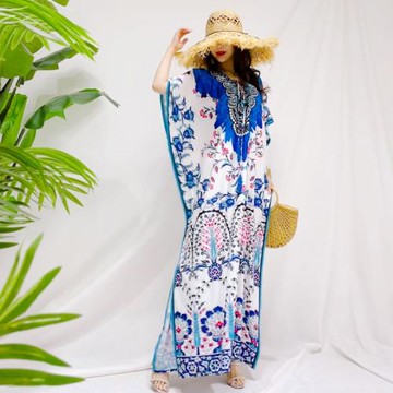 2025新款法式連衣裙女夏季大碼云南三亞仙女長裙子海邊度假沙灘裙