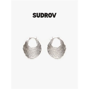 SUDROV素覺耳墜獨特設計新中式耳環女氣質復古夸張耳飾耳圈送媽媽