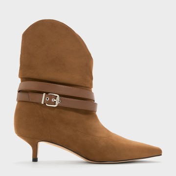 Karter 抓皺細跟短靴