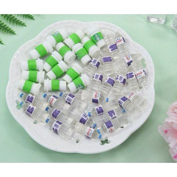 【漫格子】史萊姆配件材料 仿真迷你礦泉水 咖啡史萊姆填充物DIY食玩 樹脂裝飾材料