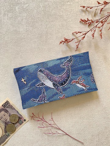 口罩收納袋 紅包袋  存摺收納包 手機袋  / 防潑水 可水洗 禮盒包裝 星空水族館