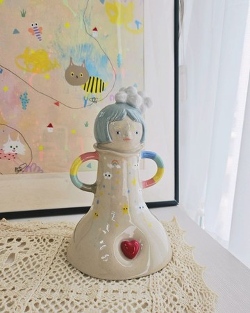 愛心星球陶瓷擺設