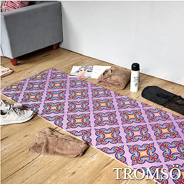 TROMSO 百花圖騰抗菌6mm多功能瑜珈墊-D活力圖騰紫