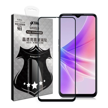 VXTRA 全膠貼合 OPPO A57 / A77 5G 共用 滿版疏水疏油9H鋼化頂級玻璃膜(黑)