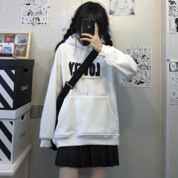 衛衣女加絨設計感秋冬季長小眾連帽外套春秋薄款oversize美式上衣