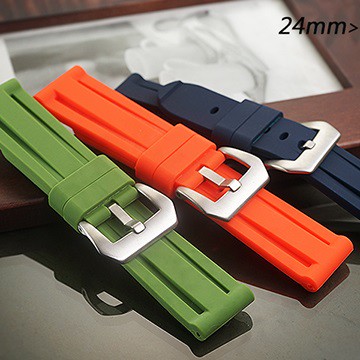 Panerai 沛納海 代用 高級矽膠錶帶彩色特仕版 ( 24mm)