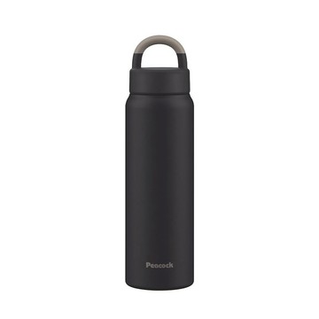 【孔雀Peacock】750ML 保溫杯/咖啡杯/隨行杯(提把設計)消光黑