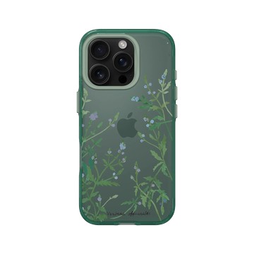 iPhone 16 Pro Clear 憂墨綠 - 花花草草 / Flowers & Plants - 鬼月系列-馬鞭草