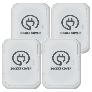 aguard 電源插座保護蓋 防止兒童觸電 防止灰塵聚集 防止異物插入 120x79 毫米 PP材質  白色  4個