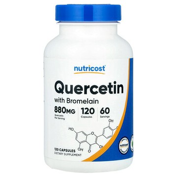 Nutricost, 槲皮素與菠蘿蛋白酶，120 粒膠囊