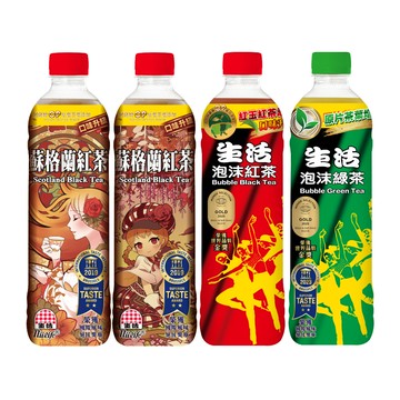 【蝦皮直營】生活 泡沫綠茶/泡沫紅茶/蘇格蘭紅茶 (590mlx4入)