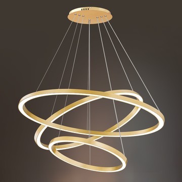 三環金吊燈(附遙控器)  10-70391