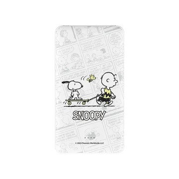 SNOOPY史努比輕鬆滑板雙線快充10000mAh行動電源