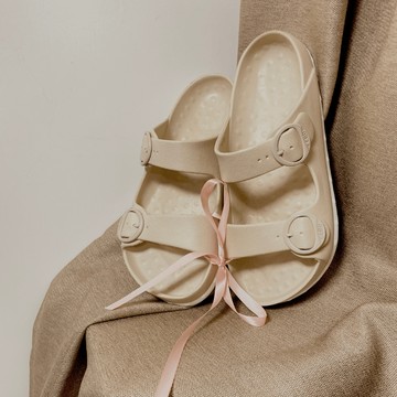 XPRESOLE 咖啡魔方涼拖鞋-香草拿鐵 女生US11