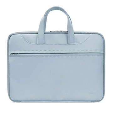 baona 包納 OMG 180°全開合/行李箱拉桿帶設計 PU皮質手提筆電包 15/15.6吋  天空藍  38 x 27.5 x 25cm  1個