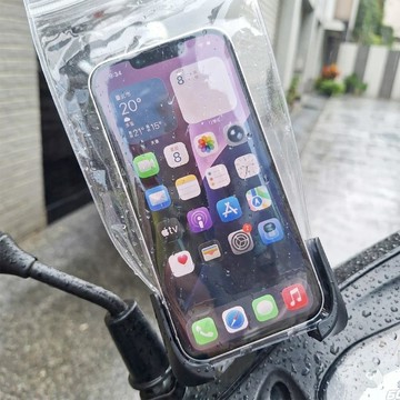 手機夾鏈防水袋 SBG-384 外送 防潑水 透明夾鏈袋