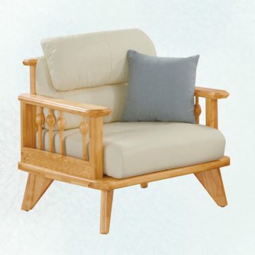 文創集 艾西實木麻絨布單人座沙發椅-91x82x84cm免組