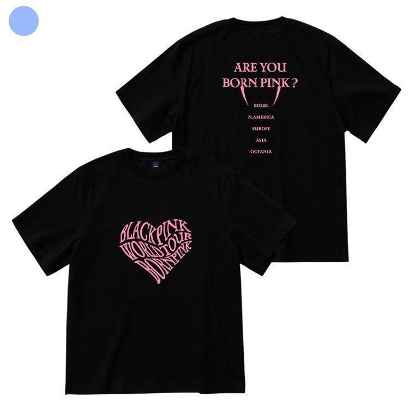 BLACKPINK 「BORN PINK」 韓流グッズ 半袖 Tシャツ レディース 綿100