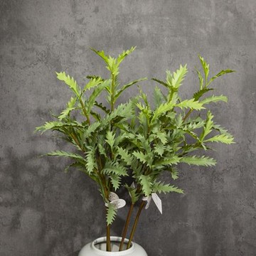 手感蕨葉綠色植物葉子客廳餐桌假花擺設輕奢北歐裝飾擺件
