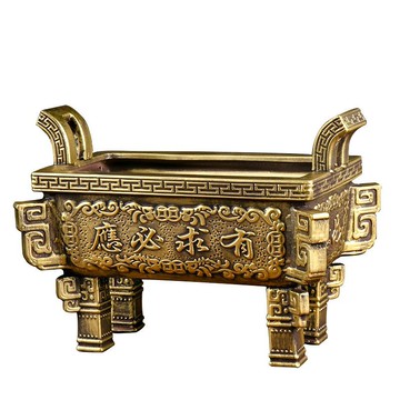 四方鼎陶瓷香爐大號特大室外大香爐方形鼎盛千秋香爐鼎特大方香爐 c8072