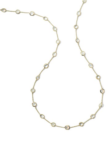 IPPOLITA - 18kt yellow-gold Rock Candy Stone Station moonstone necklace - women - 18kt Gold/Moon Stone - One Size